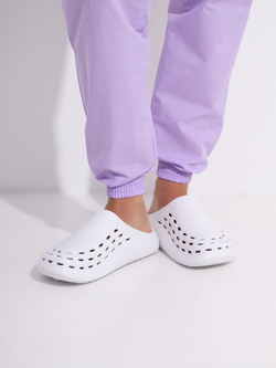 Сабо женские белые