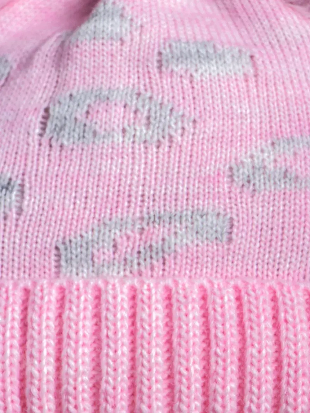 Шапка для девочки зимняя с помпонами на завязках