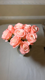 Искусственные цветы, желтые подсолнухи / Высота 44 см. 9 стебелей 9 бутонов/