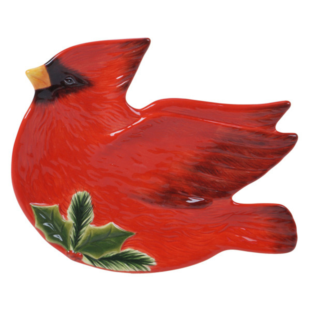 Блюдо сервировочное 3D 24х18см Certified Int. Зимний сад Кардинал