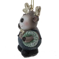 GAEM Фигурка декоративная подвесная "Олень", L5 W3,5 H8,5 см, 4в.