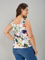 Майка М-040/молоко-полевыецветы