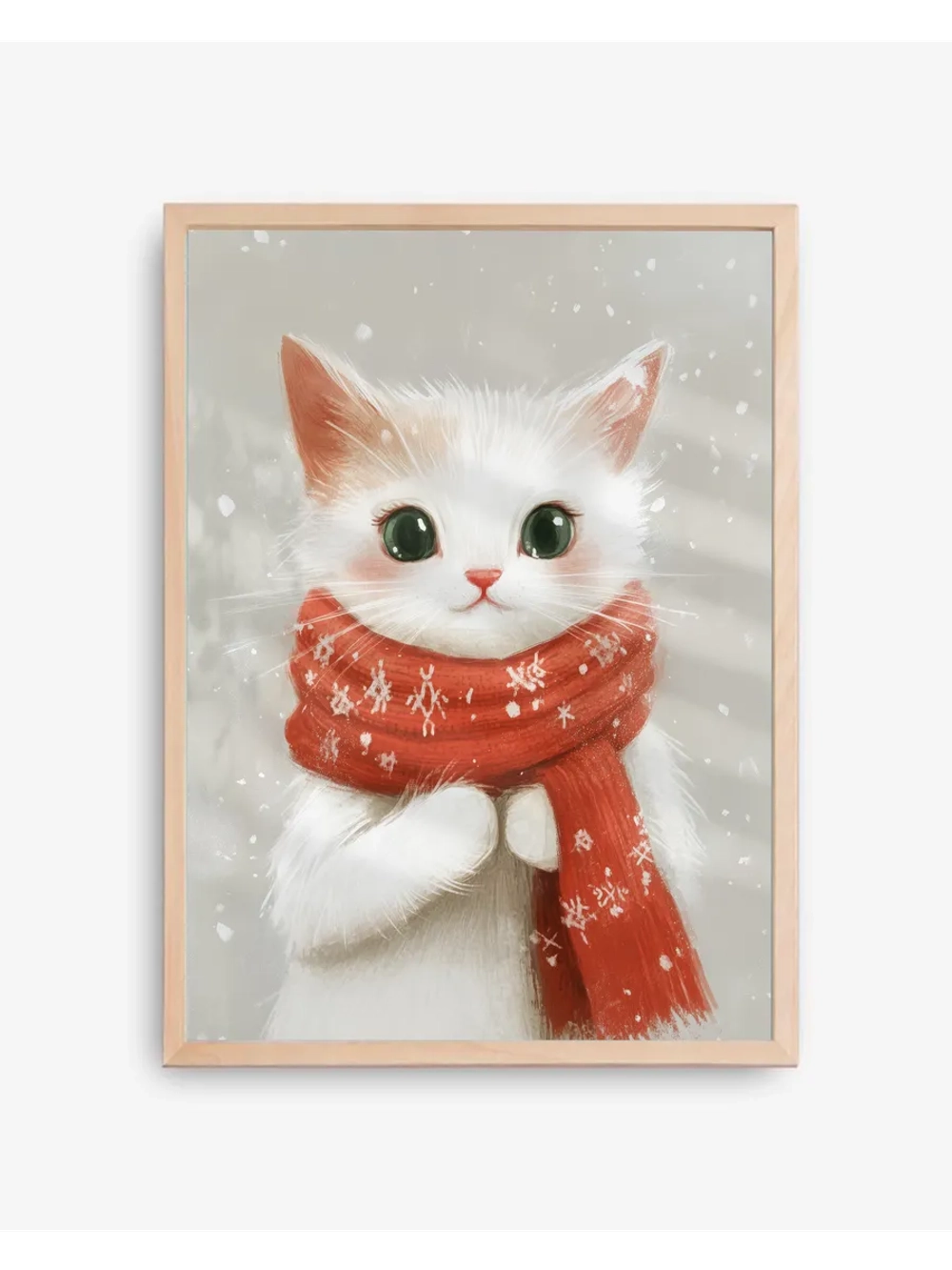 Новогодний декор постер 50х70 см на стену