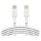 Кабель Belkin BoostCharge Braided USB-C - USB-C 1 м (CAB004bt1MWH) White