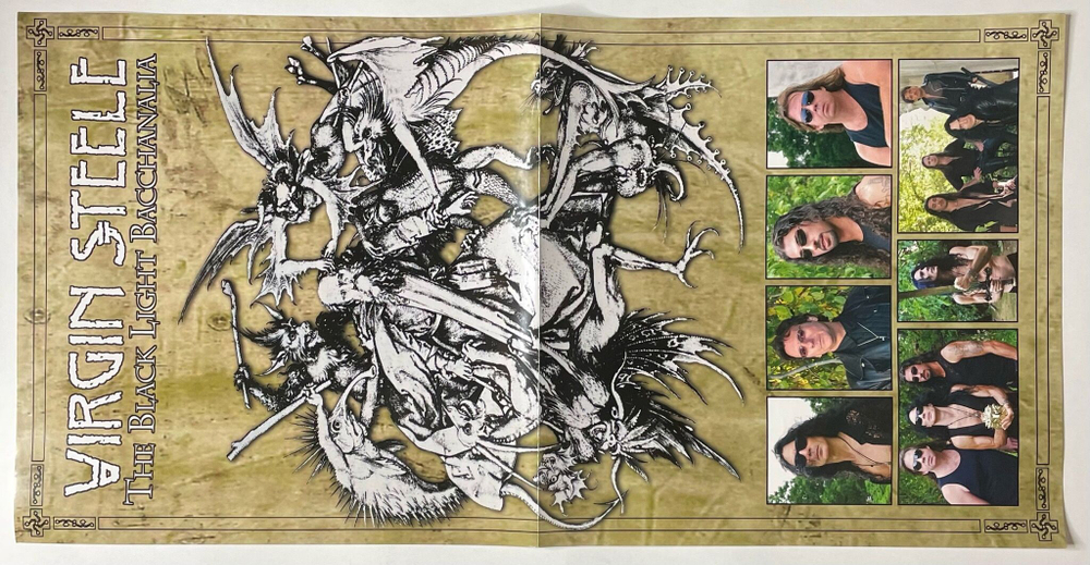 Винтажная виниловая пластинка LP Virgin Steele The Black Light Bacchanalia (Germany 2010)