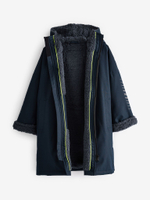 Плащ водонепроницаемый с флисовой подкладкой Next E95-162, Темно-синий, Серый