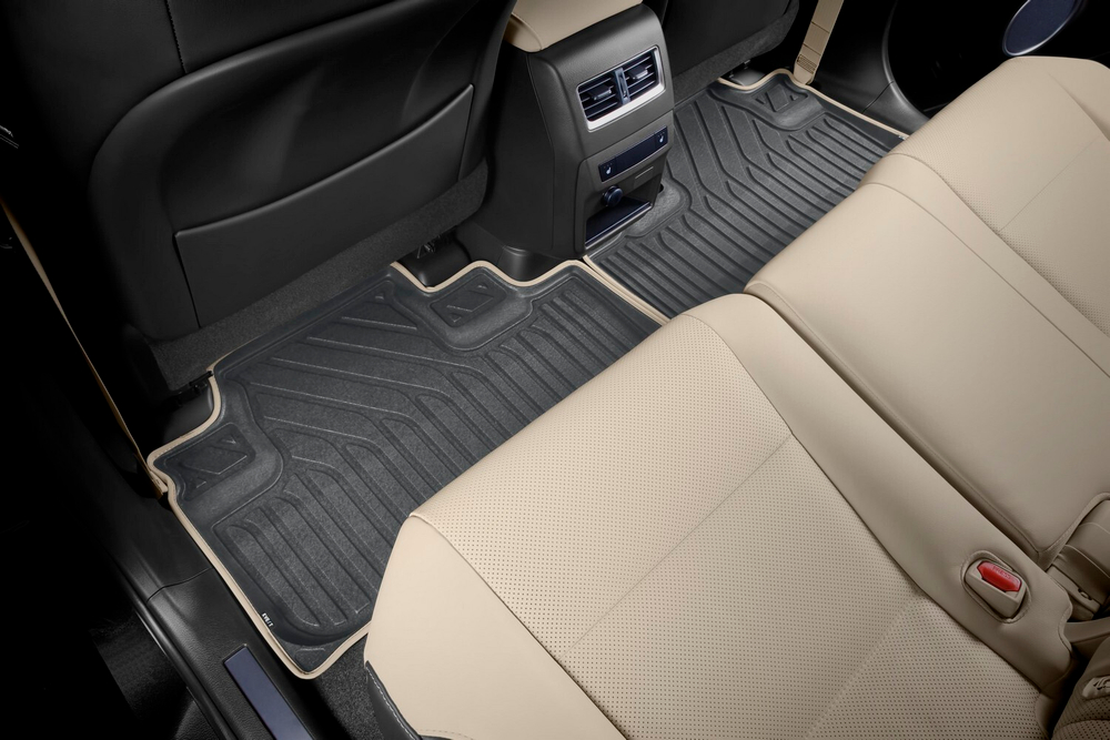 Коврики KVEST 3D в салон LEXUS RX (IV, IVr), 2015-2019, 2019-, 4 шт. (полиуретан, серый, бежевый) в коробе KVESTLEX00001KG2