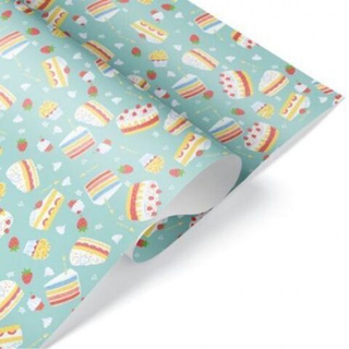 Бумага глянцевая 70*100см Кексики /1 лист