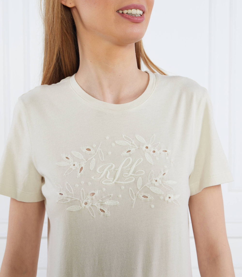 KATLIN-SHORT SLEEVE-ФУТБОЛКА LAUREN RALPH LAUREN - бежевый(200889091)