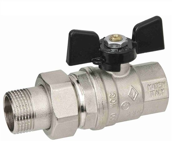 Кран шаровый BUGATTI 3/4" с американкой