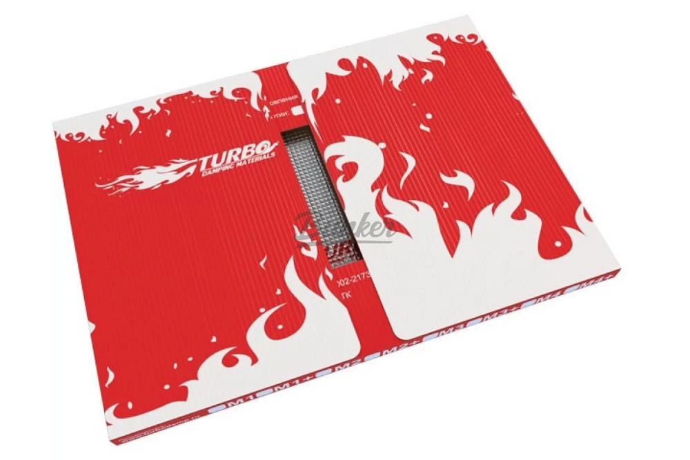 Виброизоляция TURBO M1 (лист 0,35 м.кв., 0,7*0,5)