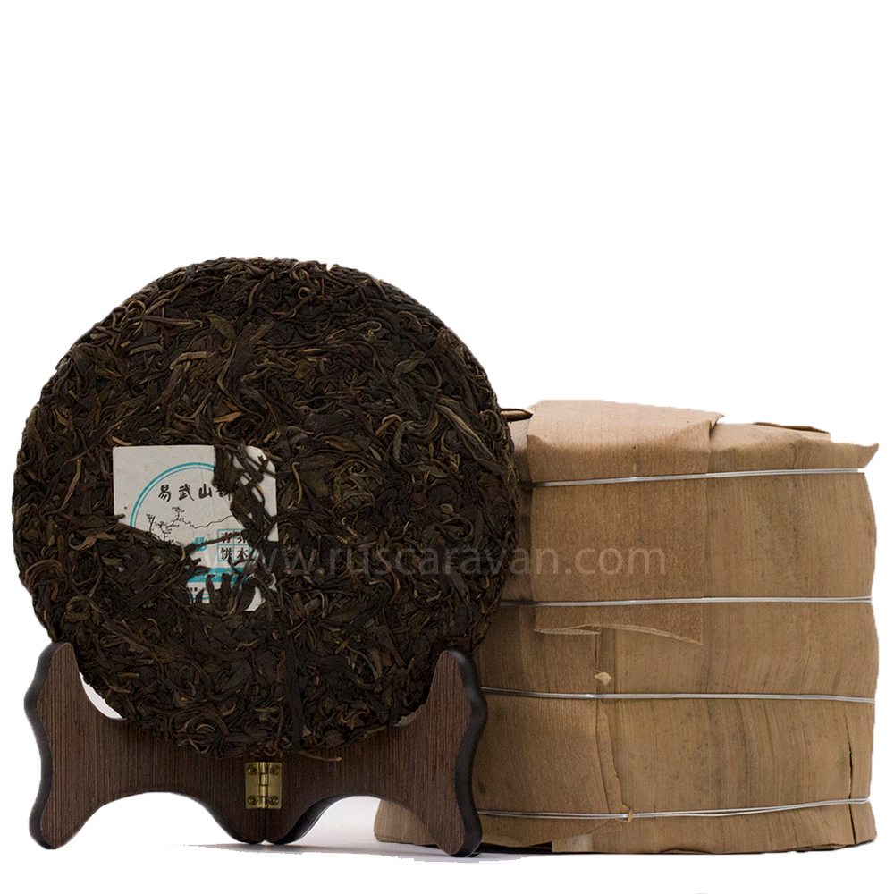 0507к Чай прессованный зеленый Пуэр Шэн "Цзинлун, Шань Юнь", ци цзы бин 357 гр