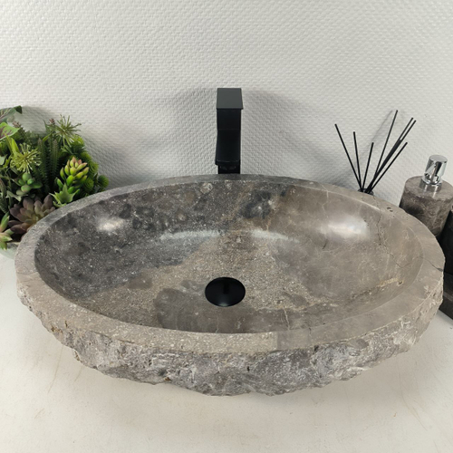 Раковина из мрамора Erozy Grey EM-64670 61*42*16 0189