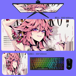 Большой коврик для мыши "Waifu" 90х40 см