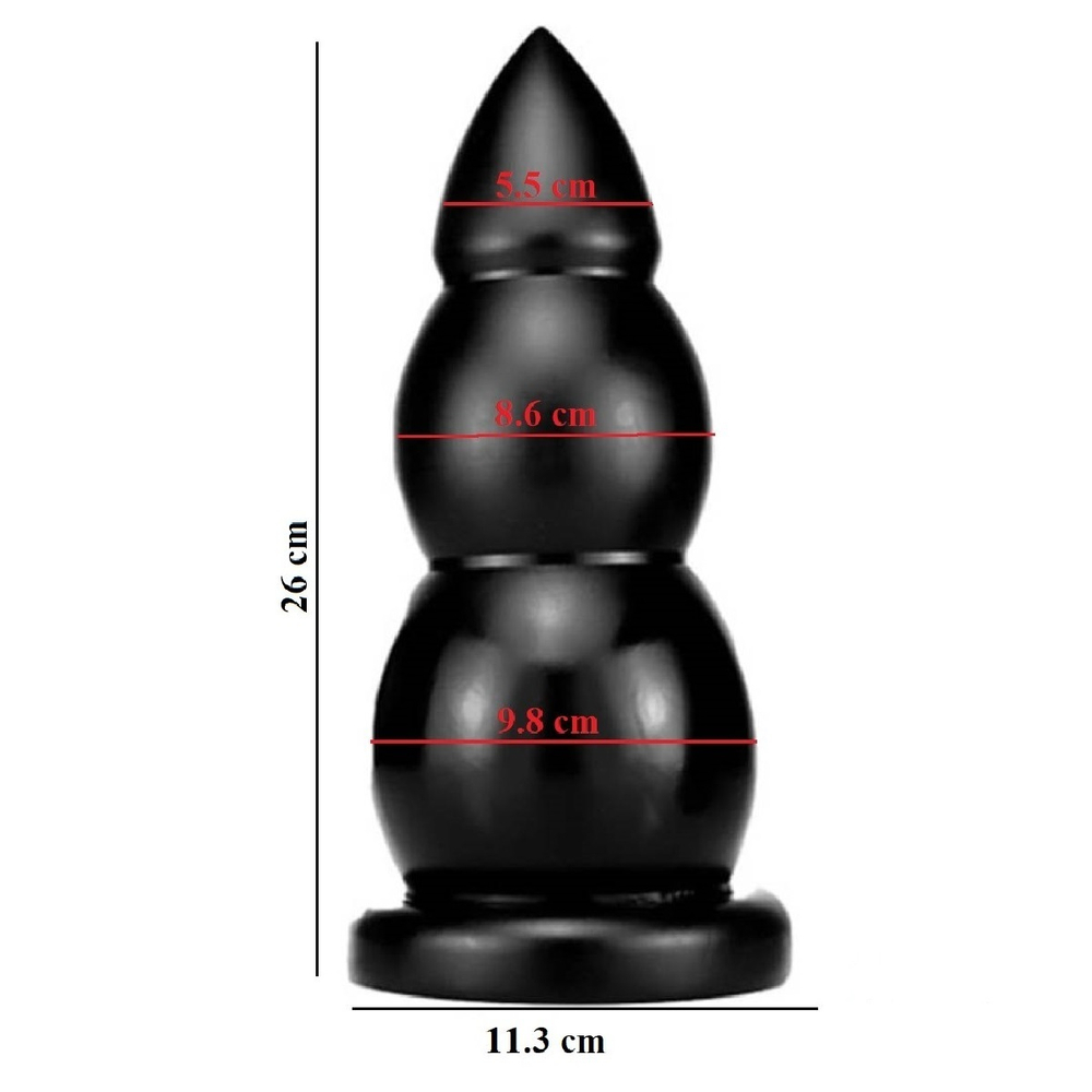 Анальная втулка большая Raketa Max черная 26 см