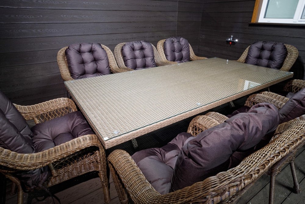 Комплект мебели из искусственного ротанга Family set КРОСС Мэдисон (2 дивана+2 кресла) с подушками на сидение и спинку