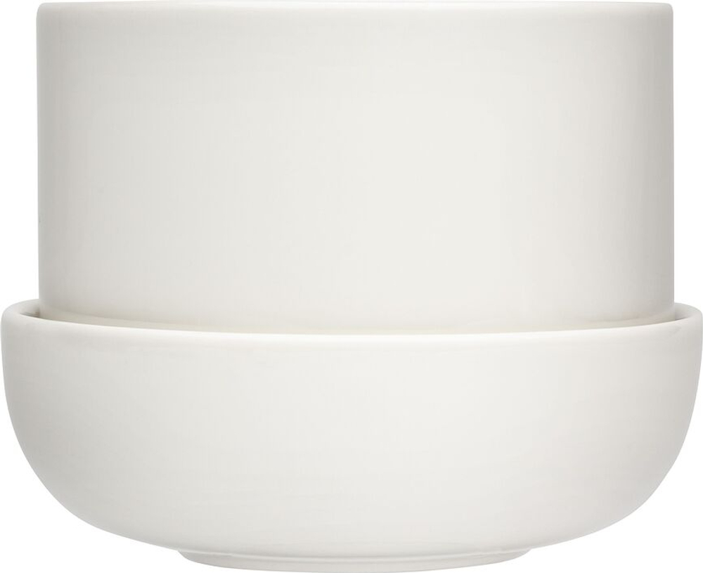 Горшок Iittala Nappula, керамика, 13 см, белый