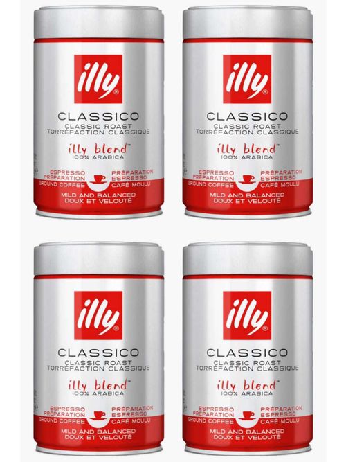 Кофе молотый ILLY Espresso средняя обжарка 250 г, 4 шт
