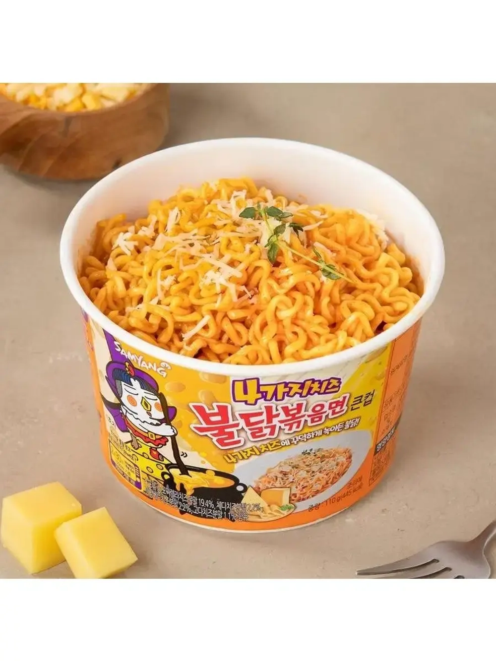Лапша быстрого приготовления Samyang Buldak Quattro Cheese