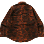 A Bathing Ape Bathing Ape Shirts Button Cotton Drop Shoulder Sleeve Moderate Workwear 0zxstm305311q коричневый
