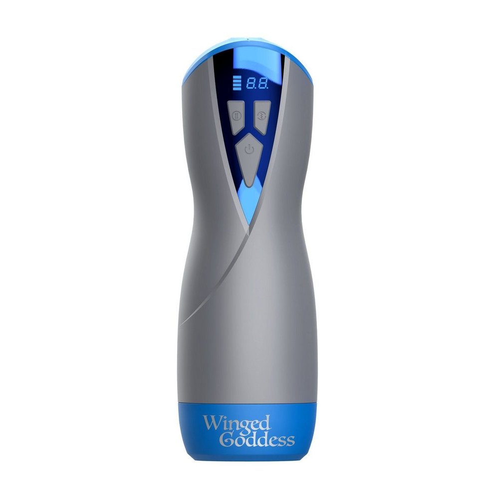 Интерактивный мастурбатор Eloa с вакуумом и вибрацией (Цвет: серый)