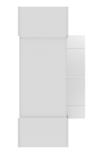 Тройник ТФП D100 с выходом 60х204 пластик ERA