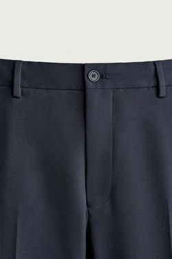 ZARA КОСТЮМНЫЕ БРЮКИ COMFORT, МОРСКОЙ СИНИЙ
