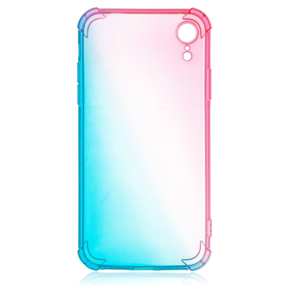 Чехол ROSCO для Apple iPhone XR оптом (арт. IPXR-HARD-TPU-PINK-BLUE)