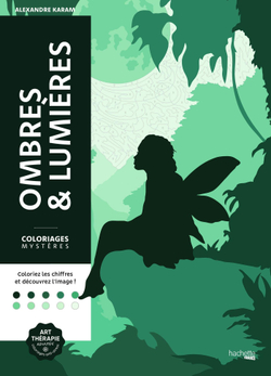 Hachette раскраска по номерам Coloriages mystères - Ombres & lumières(предзаказ, дата выпуска 22.04.2025)