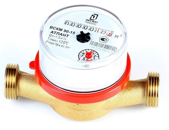Счетчик Декаст ВСКМ 90-15 1/2&quot; г/в Q1,5 110мм универсальный 26398