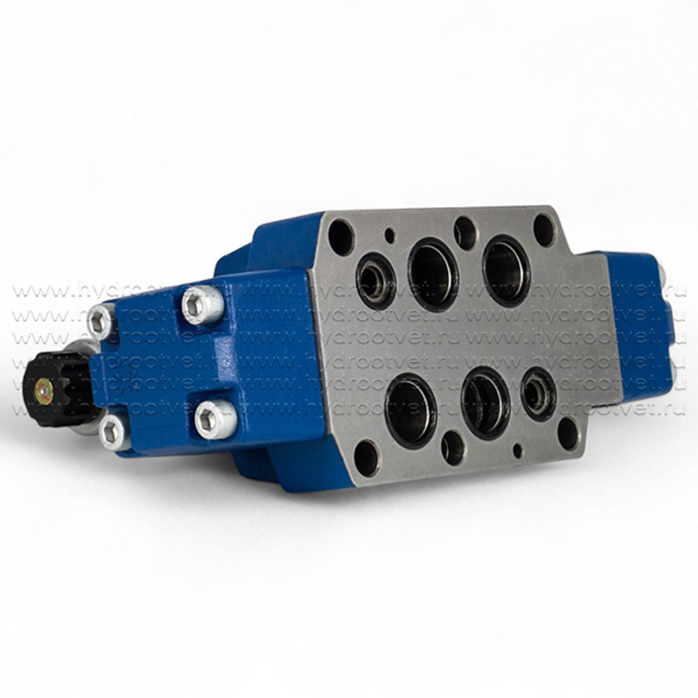 H-4WEH25E6X/6EG24N9K4 - Гидрораспределитель с электроуправлением Ду25 схема E (44), напряжение G24, каналы управления X и Y - внешние