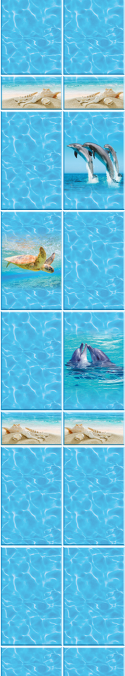 Панель ПВХ фотопечать Мальдивы вставка 2700х250мм