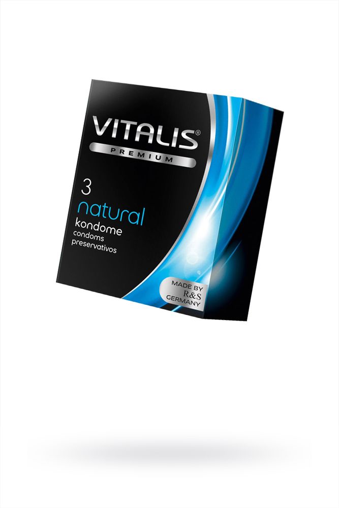 Презервативы Vitalis Premium Natural - классические, 3 шт