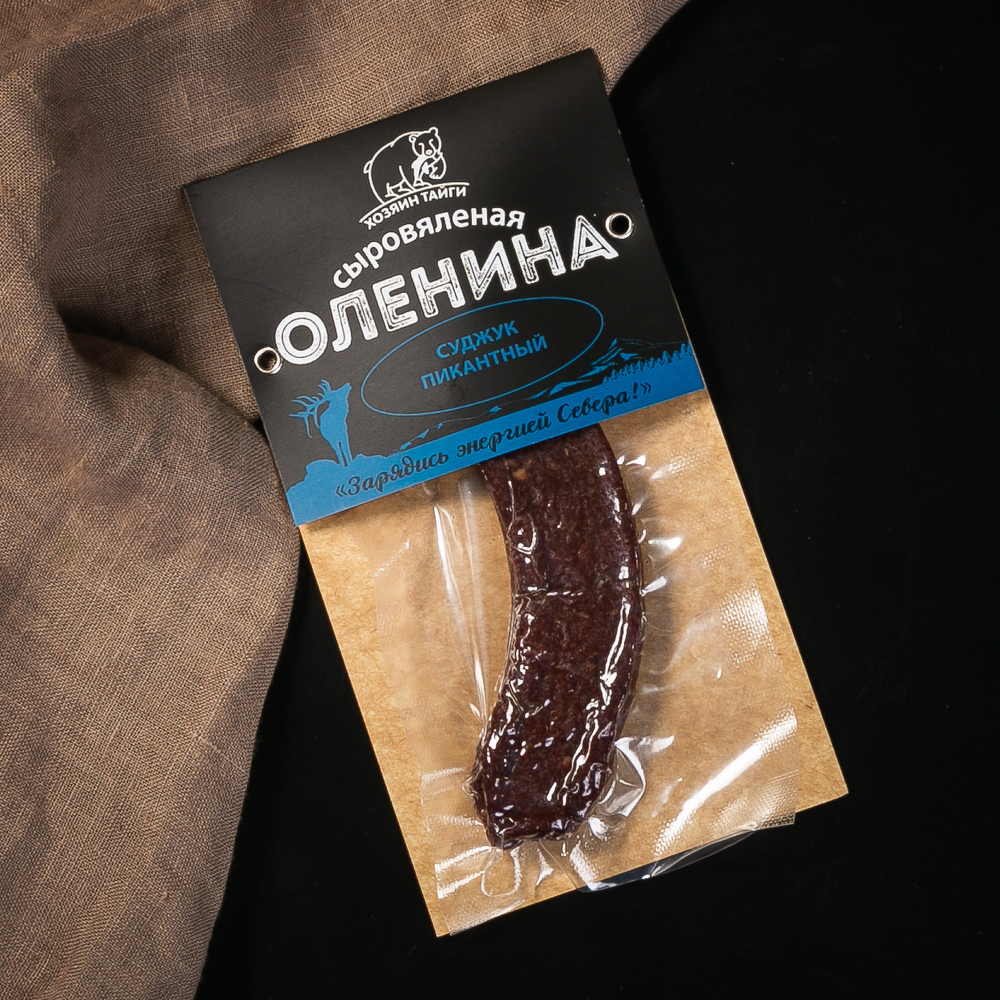 Оленина сыровяленая суджук пикантный