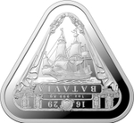 1 доллар. Батавия (Batavia) Корабль Парусник. Серебро. Австралия. 2019 год