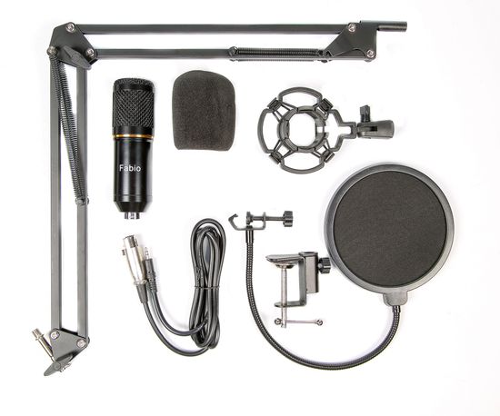 Микрофон студийный Fabio (чёрный)