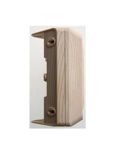 Розетка угловая 2-м ОП Этюд 16А IP20 250В с заземл. защ. шторки сосна SE PA16-108D