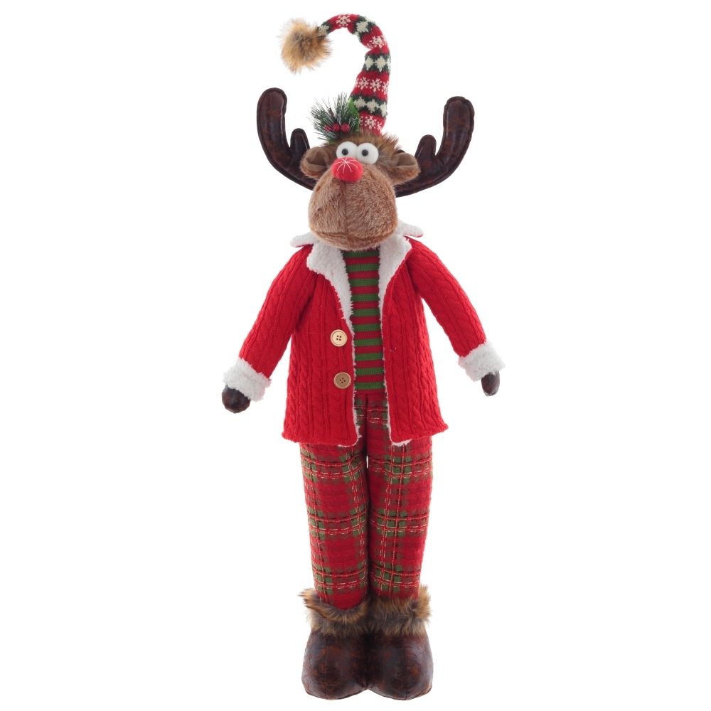 GAEM Игрушка набивная "Олень" (телескоп ноги), L29 W17 H98/48 см, 2в.