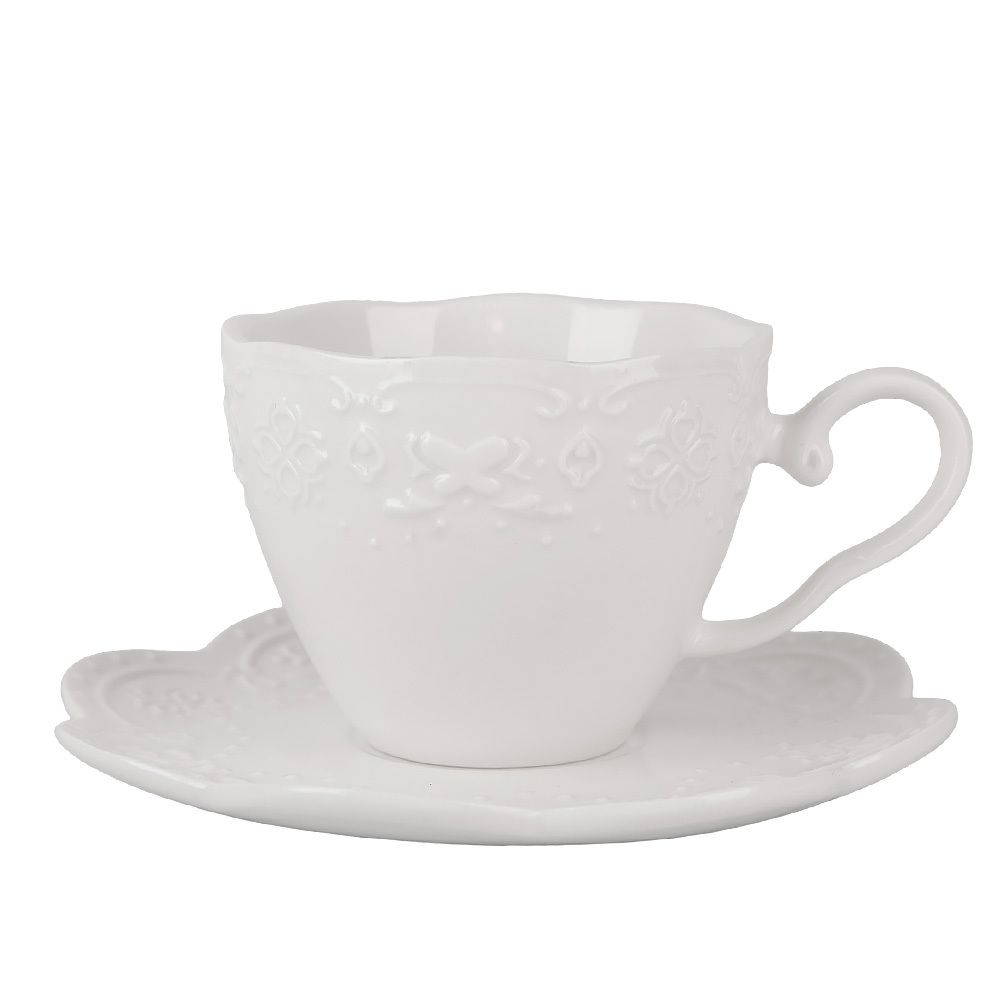 Чашка с блюдцем " " v=180мл (min6) (фарфор) (транспортная упаковка)