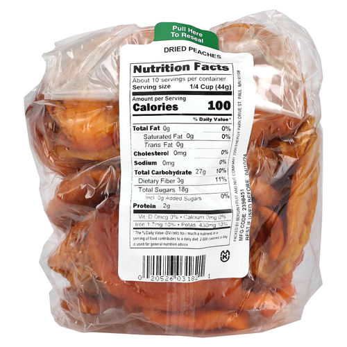 Bergin Fruit and Nut Company, Сушеные персики, 454 г (16 унций)