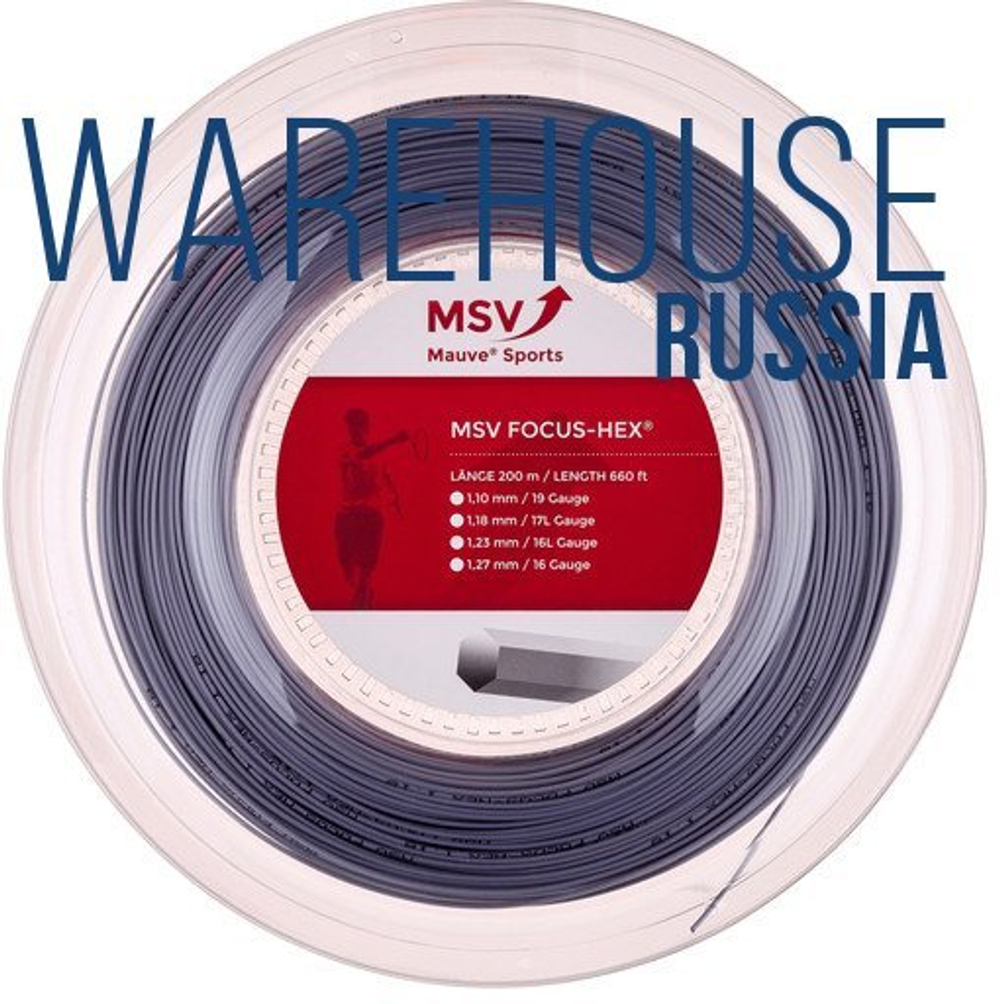 Теннисные струны MSV Focus Hex (200 m) - красный