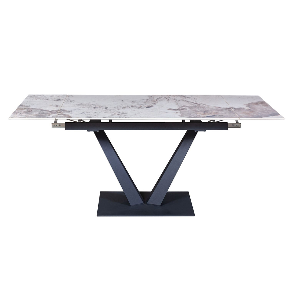 Стол раскладной Malibu (120+30+30), керамика глянцевая Pandora