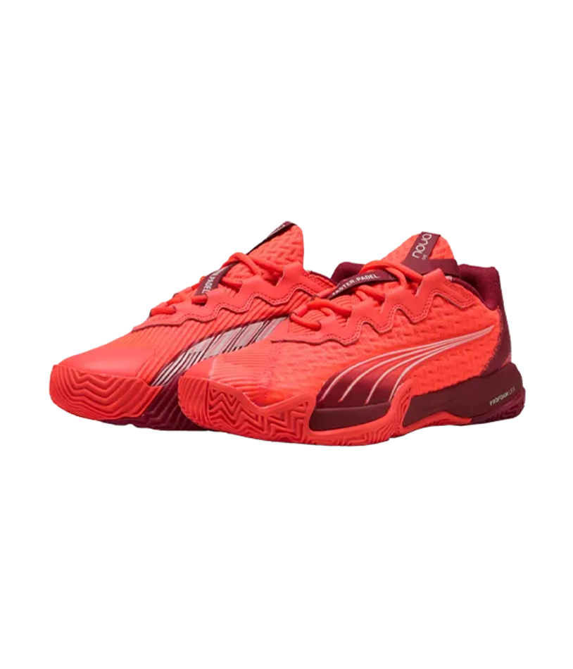 Puma Nova Elite Красный-Темно-малиновый-Белые Кроссовки 2025