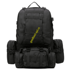 Рюкзак тактический 55 л с подсумками Черный