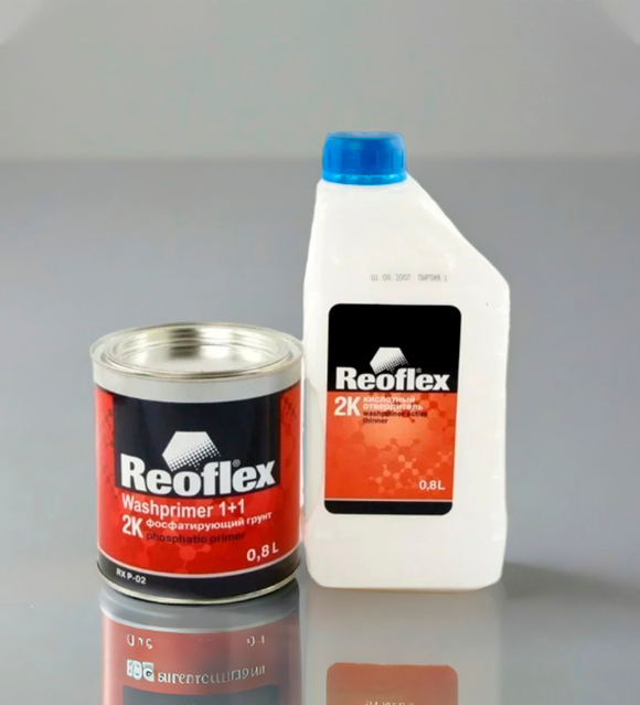 REOFLEX Грунт желтый фосфатирующий + Отвердитель кислотный для грунта 2K СF1+1 0,8л + 0,8 л 0,8 л