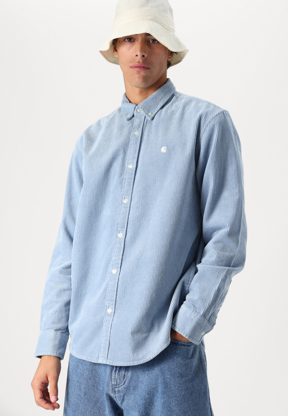 Carhartt WIP MADISON - Рубашка - Голубой