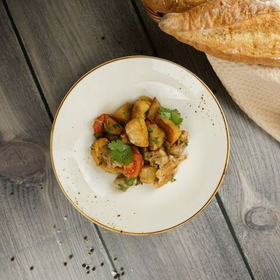 Тарелка,салатник d=25см, h=4.8см, фарфор,серия "Элеганс" "The Sun"