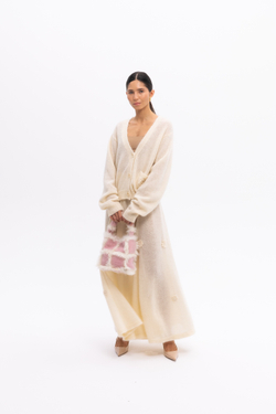 Молочная юбка из мохера