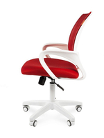 Офисное кресло CHAIRMAN 696, ткань TW/сетчатый акрил,пластик белый