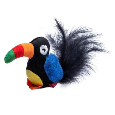 75463 Игрушка для кошек Тукан со звуковым чипом 10см, серия MELODY CHASER, Gigwi